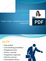 Presentasi Curriculum Vitae Job Seeking Workshop PDF