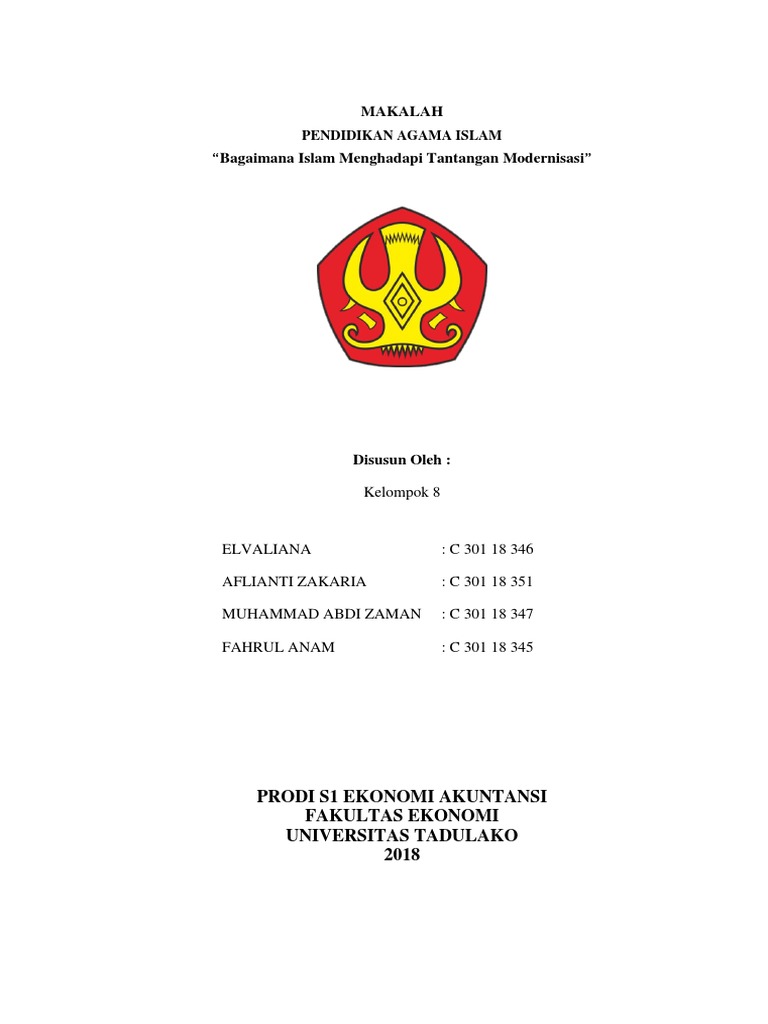 Makalah Bagaimana Islam Menghadapi Tantangan Modernisasi