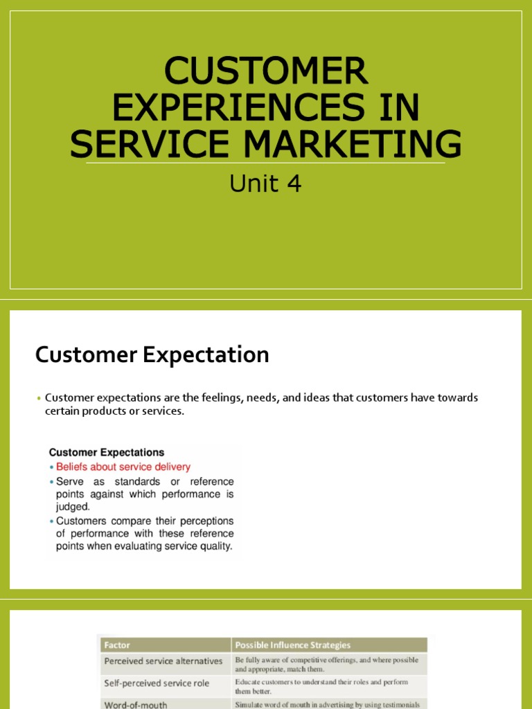 Understanding Customer Expectations | PDF