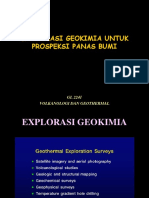 Eksplorasi Geokimia Untuk Prospeksi Panas Bumi