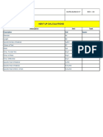 Heat Up Calculations: Description Unit Tank