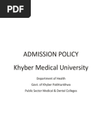 Admission Policy