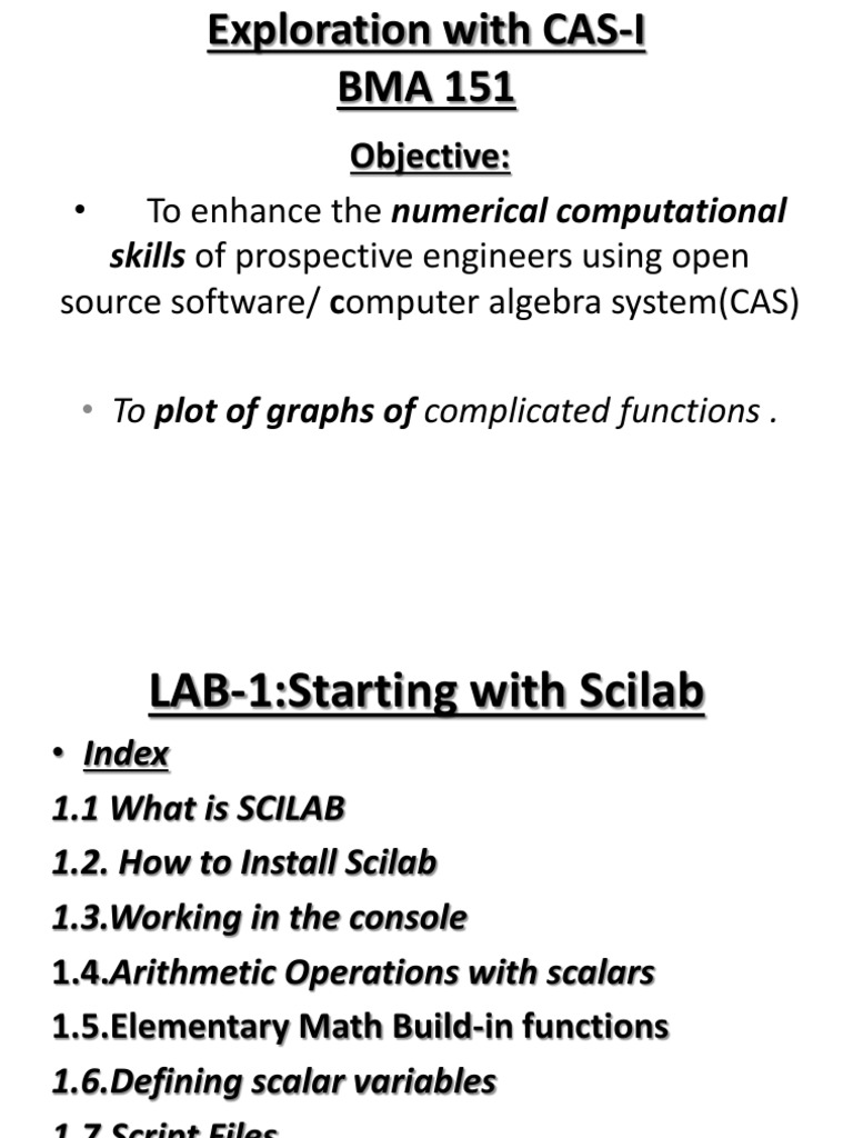 Scilab Basics for Engineers | PDF | Command Line Interface | Operating ...