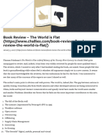 Book Review - The World Is Flat - Tim Challies