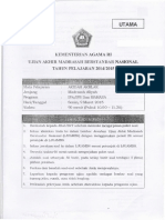 Soal Siap UAMBN Akidah Akhlak TH 2018 IG - A - F PDF