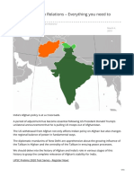 India-Afghanistan Relations Everything You Need To Know