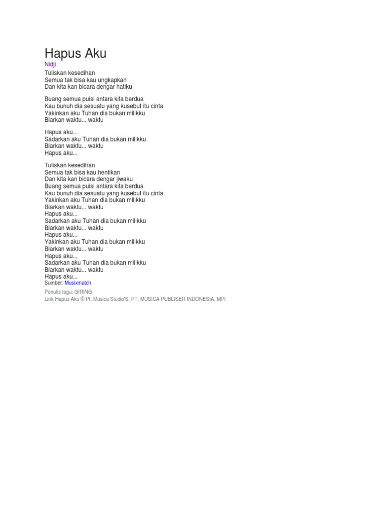 Nidji Hapus Aku Pdf