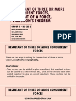 Resultant of Three or More Concurrent Forces,: Moment of A Force