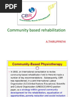 Community Based Rehabilitation: A.Thiruppathi