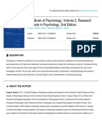 Wiley Handbook of Psychology Research Methods E-book Details