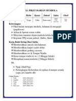 Jadwal Piket Harian Mushola