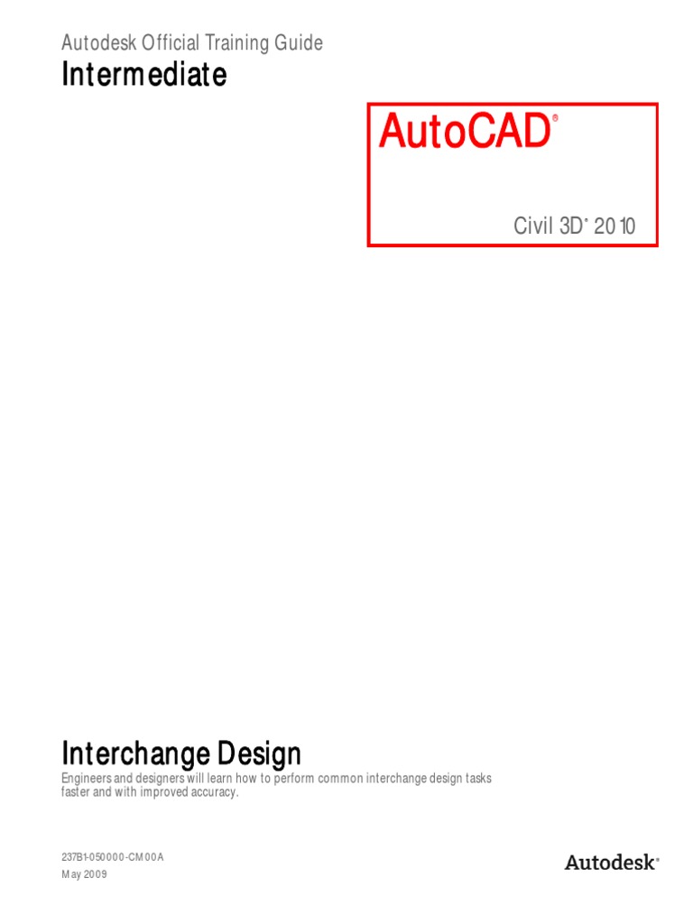 AutoCAD Civil 3D 2010 Interchange Design-ToC | PDF | Auto Cad | Autodesk