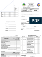 Report On Attendance: Deped Form 138