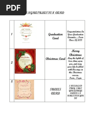 Congratulation Card