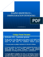 Daño Estetico - Desfiguracion de Rostro - Medicina Forense Perú PDF