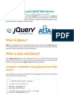 ESP8266 JQuery and AJAX Web Server