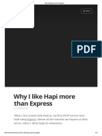 Why I Like Hapi More Than Express