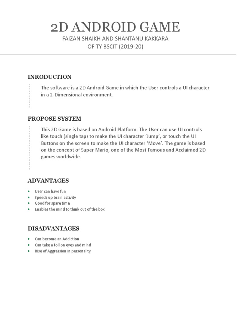 2D Android Game Development Overview | PDF