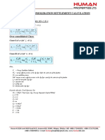 Primary Consolidation Settlement Calculation: Normally Consolidated Clay: (σ' = σ')