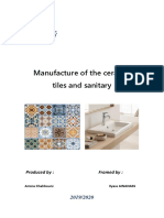 Manufacture of The Ceramic Tiles and Sanitary: Produced By: Framed by