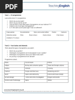 Reality TV Student Worksheet PDF