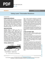 Using Laser Trimmable Resistors