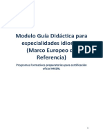 Modelo Guía Didáctica para Programacion para Idiomas MCERL