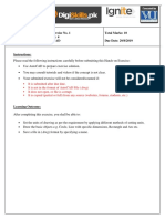 Hands-On Exercise No. 1 Batch: 4 Autocad Total Marks: 10 Due Date: 29/8/2019