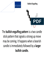 The Bullish Engulfing Pattern Is A Two Candle Stick Pattern That Signals A Strong Up Move May Be Coming. It Happens When A Bearish Candle Is Immediately Followed by A Larger