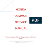 Honda Common Service Manual PDF