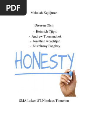 Makalah Agama Kejujuran