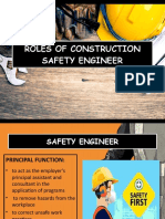 Roles of Construction Safety Engineer