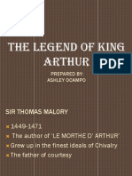 The Legend of King Arthur: Prepared By: Ashley Ocampo
