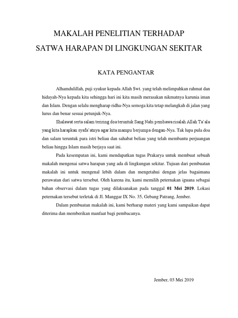 Contoh Makalah 2 Halaman