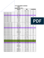 Indian Institute of Management, Kozhikode Term V Session Plan - PGP 13 Date Subject Time Classroom