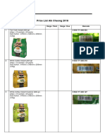 Price List Aik Cheong 2018