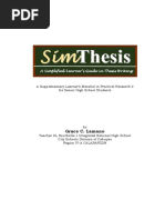 Grace C. Lamano: A Supplementary Learner's Material in Practical Research 2 For Senior High School Students