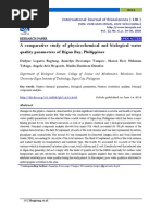 A Comparative Study of Physicochemical and Biological Water Quality Parameters of Iligan Bay, Philippines PDF