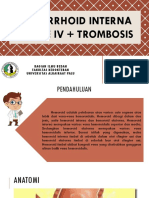 HEMORRHOID GRADE IV TROMBOSIS