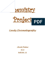 Chemistry Project: Candy Chromatography