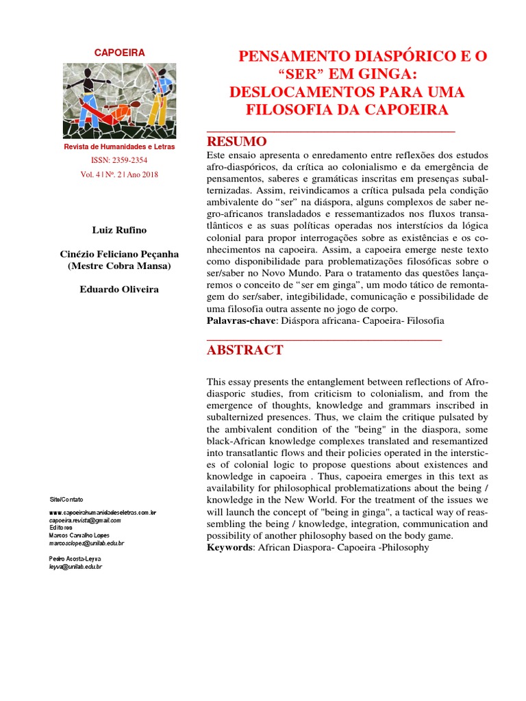 PDF) A MÚSICA NA CAPOEIRA  Micaelle Guimarães 