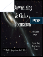 Downsizing & Galaxy Formation