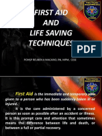 First Aid AND Life Saving Techniques: Pcinsp Reuben A Macario, RN, MPM, Cese