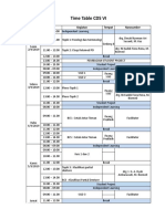 Time Table CDS VI: Tanggal Waktu Kegiatan Tempat Narasumber