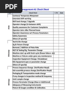 4M Change Management-AL Check Sheet