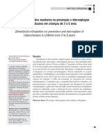 Ortopedia Funcional Dos Maxilares Na Prevenção e Interceptação de Más-Oclusões em Crianças de 2 A 5 Anos