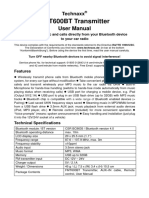 FMT600BT Transmitter: User Manual