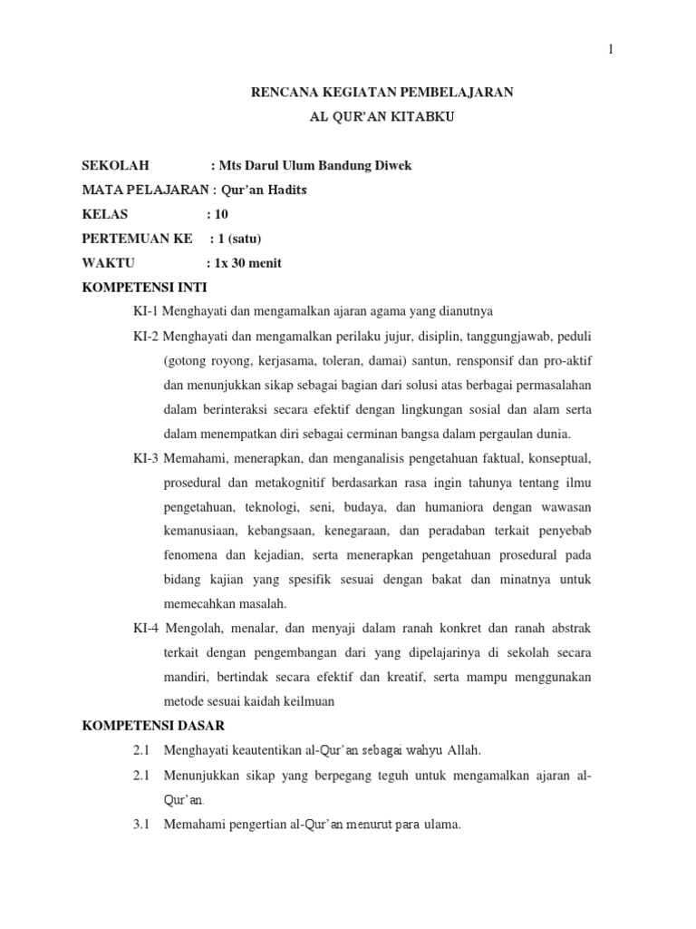 RPP 6 B Pai | PDF | Agama & Spiritualitas
