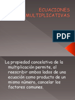 Ecuaciones Multiplicativas