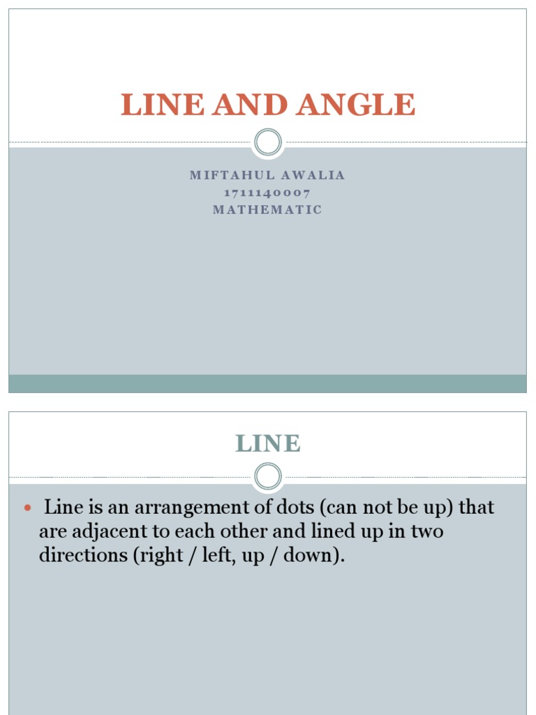 Understanding Lines and Angles in Geometry | PDF | Teaching Methods ...